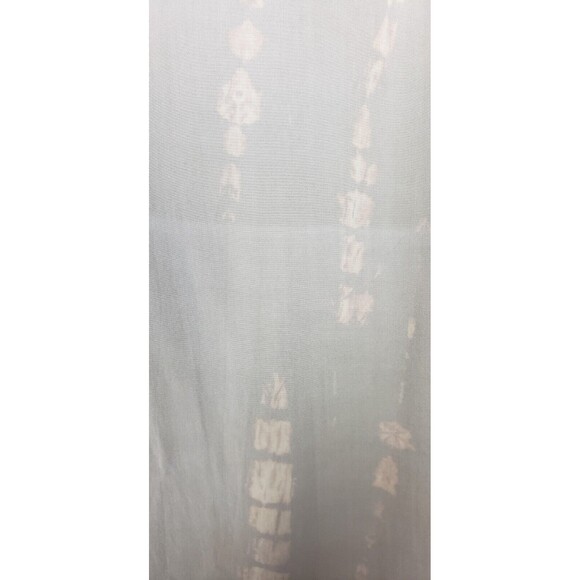 Michael Stars Dress Shift L Green Stone Vertical Geometric Print Beachy Coastal - Picture 8 of 8